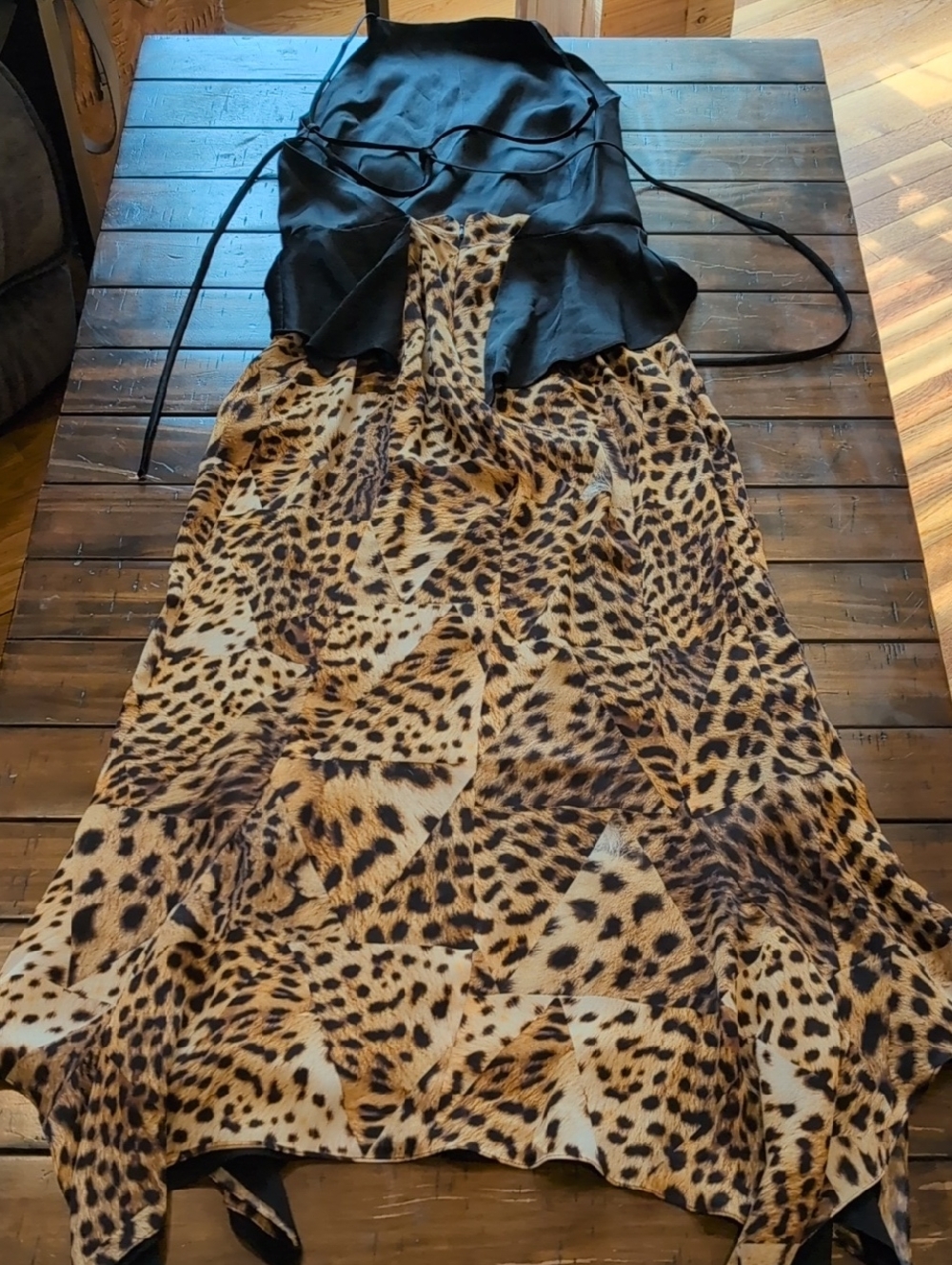 Juan Carlos Obando Leopard Halter Top Dress Barney's New York - Picture 10 of 10